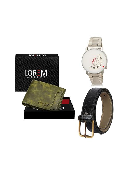 belt, wallet & watch gift combo - 19244525 - Very Small Image - 1