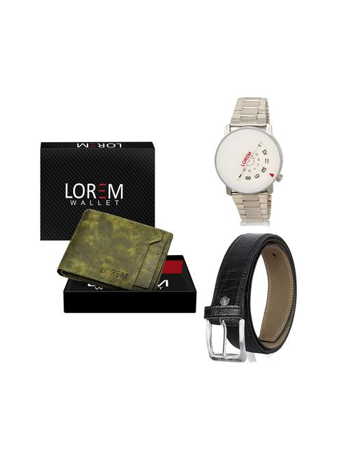 belt, wallet & watch gift combo - 19244528 - Very Small Image - 1