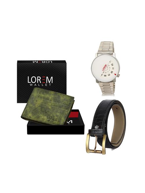 belt, wallet & watch gift combo - 19244529 - Very Small Image - 1