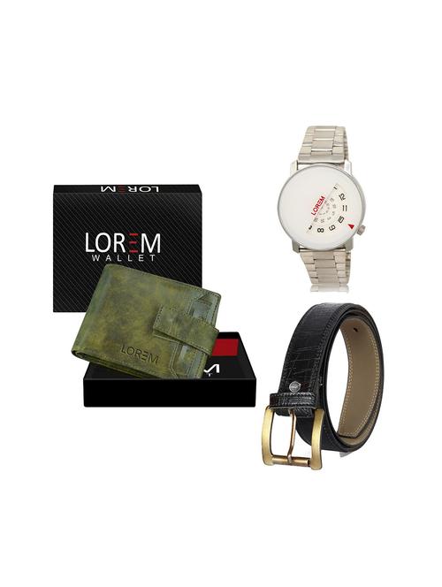 belt, wallet & watch gift combo - 19244559 - Very Small Image - 1