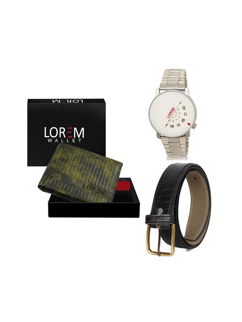 belt, wallet & watch gift combo - 19244609 - Very Small Image - 1