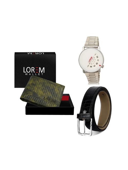 belt, wallet & watch gift combo - 19244611 - Very Small Image - 1