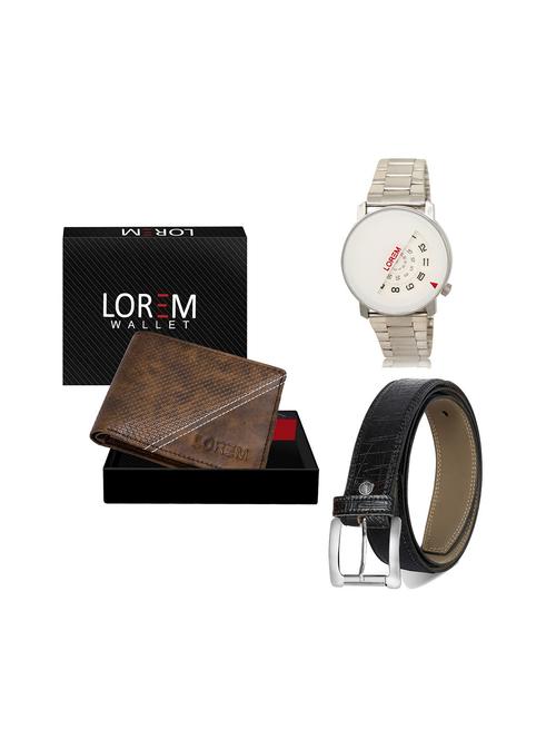 belt, wallet & watch gift combo - 19244620 - Very Small Image - 1
