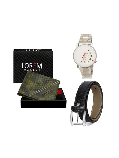 belt, wallet & watch gift combo - 19244632 - Very Small Image - 1