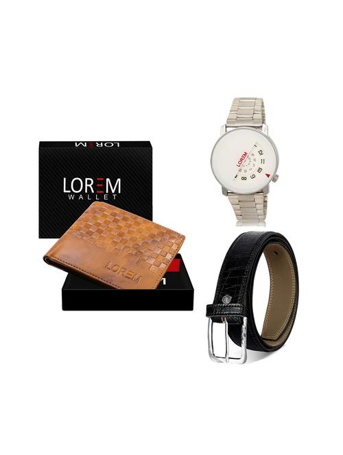 belt, wallet & watch gift combo - 19244653 - Very Small Image - 1