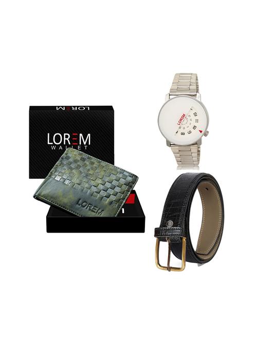 belt, wallet & watch gift combo - 19244657 - Very Small Image - 1