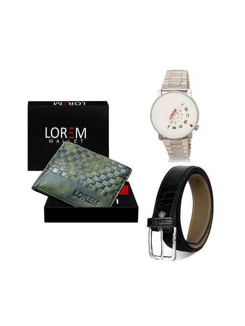 belt, wallet & watch gift combo - 19244659 - Very Small Image - 1