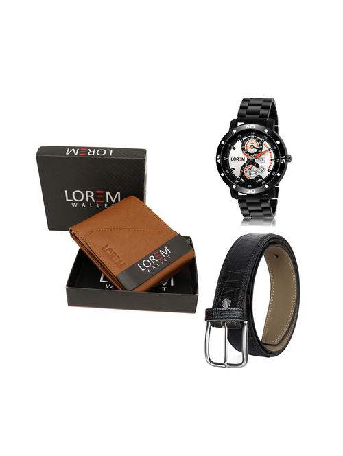 belt, wallet & watch gift combo - 19244712 - Very Small Image - 1