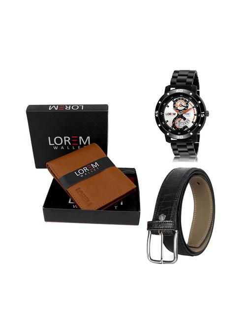 belt, wallet & watch gift combo - 19244718 - Very Small Image - 1