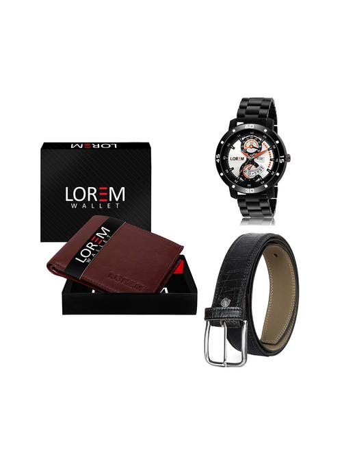 belt, wallet & watch gift combo - 19244784 - Very Small Image - 1