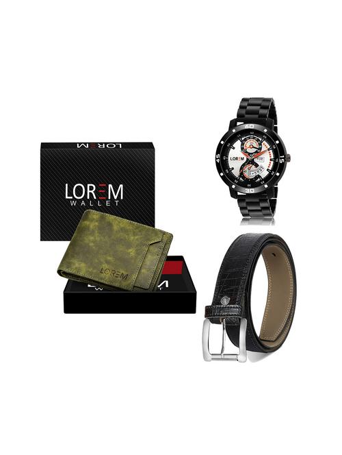 belt, wallet & watch gift combo - 19244794 - Very Small Image - 1