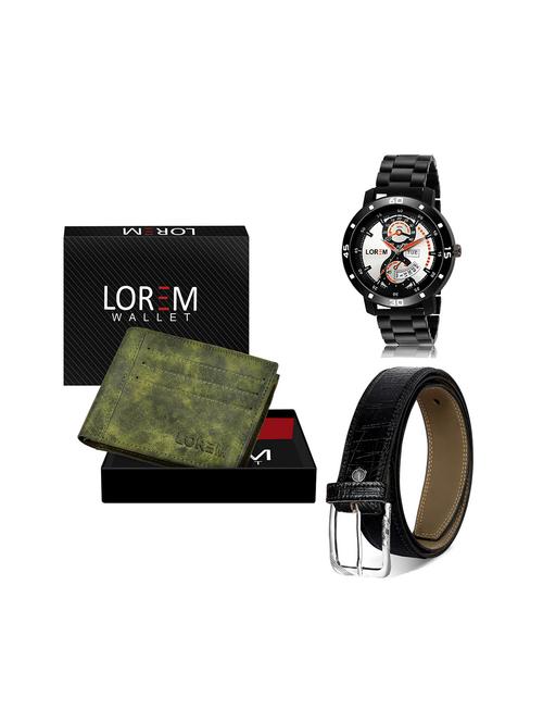 belt, wallet & watch gift combo - 19244803 - Very Small Image - 1