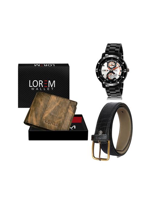 belt, wallet & watch gift combo - 19244819 - Very Small Image - 1