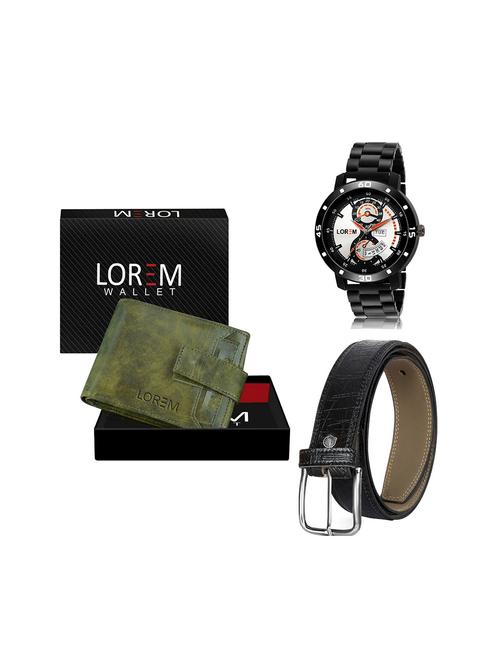 belt, wallet & watch gift combo - 19244832 - Very Small Image - 1