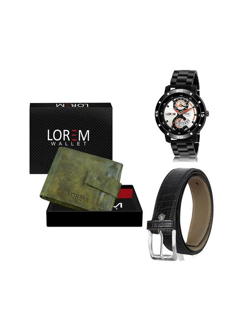 belt, wallet & watch gift combo - 19244834 - Very Small Image - 1