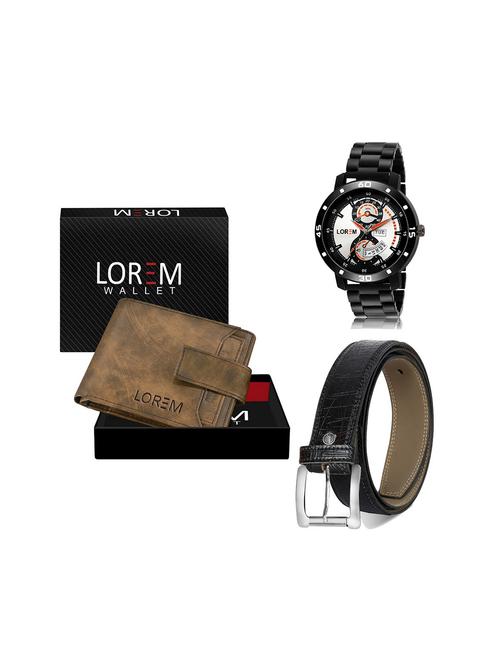 belt, wallet & watch gift combo - 19244836 - Very Small Image - 1