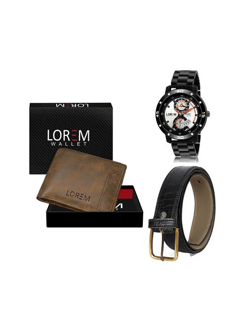 belt, wallet & watch gift combo - 19244843 - Very Small Image - 1