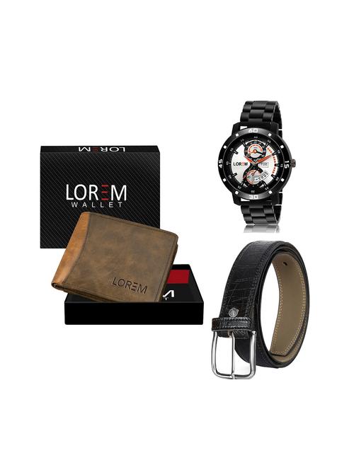 belt, wallet & watch gift combo - 19244856 - Very Small Image - 1