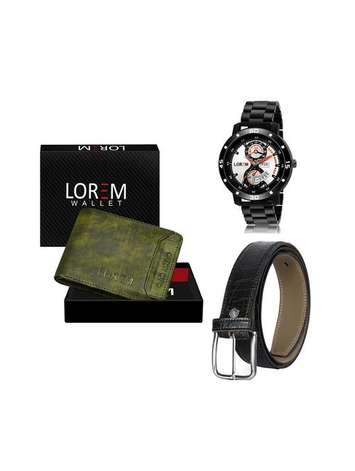 belt, wallet & watch gift combo - 19244862 - Very Small Image - 1