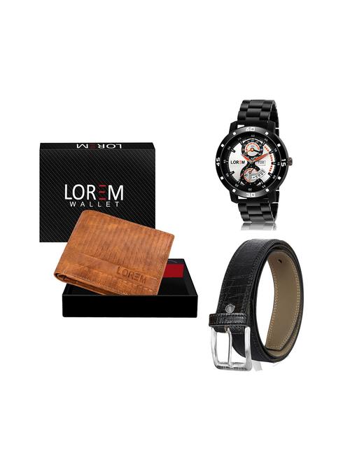 belt, wallet & watch gift combo - 19244876 - Very Small Image - 1