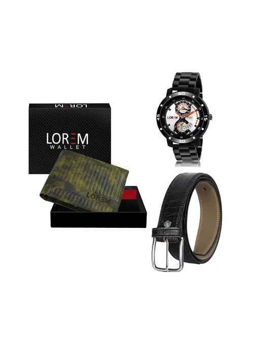 belt, wallet & watch gift combo - 19244880 - Very Small Image - 1