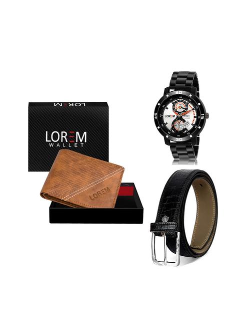 belt, wallet & watch gift combo - 19244899 - Very Small Image - 1