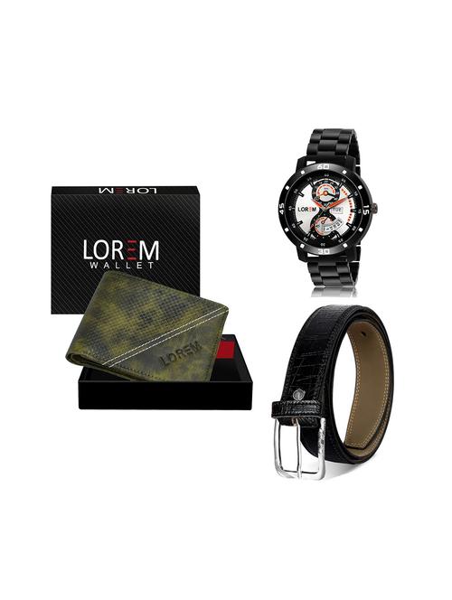 belt, wallet & watch gift combo - 19244905 - Very Small Image - 1