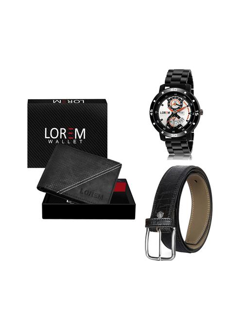 belt, wallet & watch gift combo - 19244910 - Very Small Image - 1