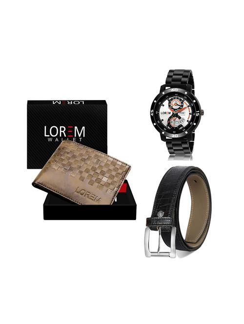 belt, wallet & watch gift combo - 19244914 - Very Small Image - 1
