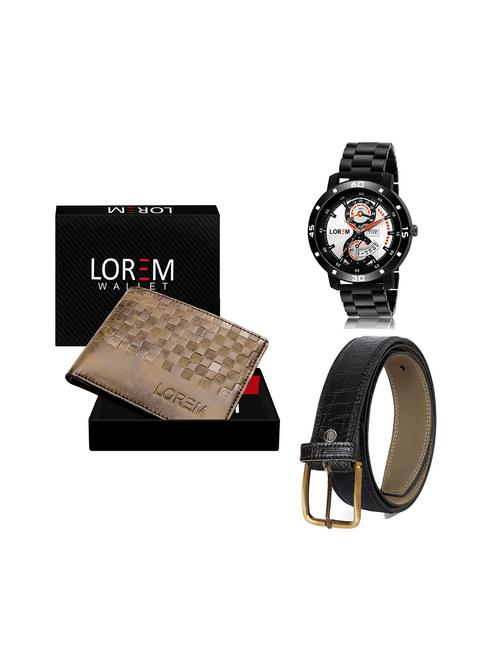 belt, wallet & watch gift combo - 19244915 - Very Small Image - 1