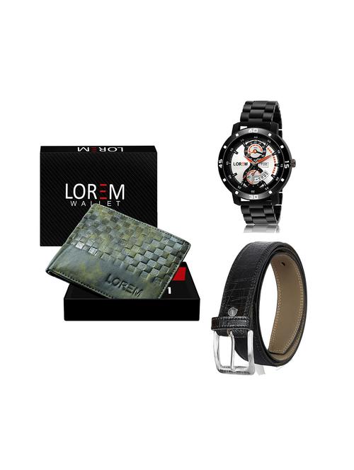 belt, wallet & watch gift combo - 19244930 - Very Small Image - 1