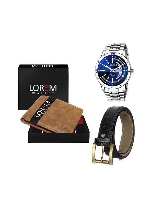 belt, wallet & watch gift combo - 19245045 - Very Small Image - 1