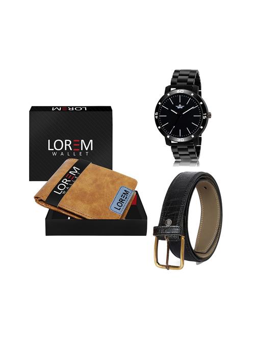 belt, wallet & watch gift combo - 19245575 - Very Small Image - 1