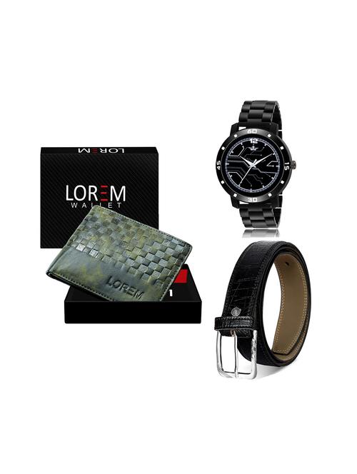 belt, wallet & watch gift combo - 19246009 - Very Small Image - 1