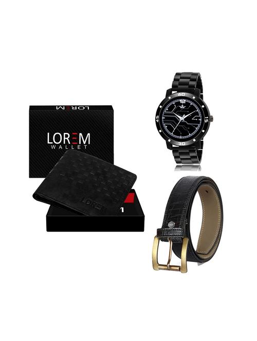belt, wallet & watch gift combo - 19246011 - Very Small Image - 1