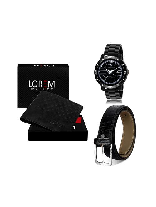 belt, wallet & watch gift combo - 19246015 - Very Small Image - 1