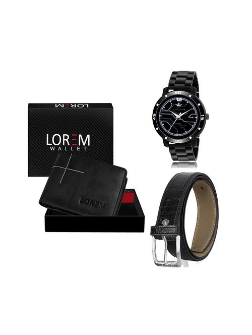 belt, wallet & watch gift combo - 19246022 - Very Small Image - 1