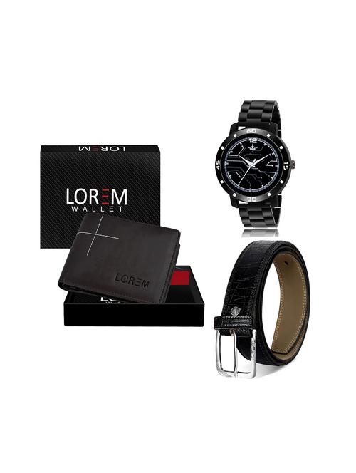 belt, wallet & watch gift combo - 19246027 - Very Small Image - 1