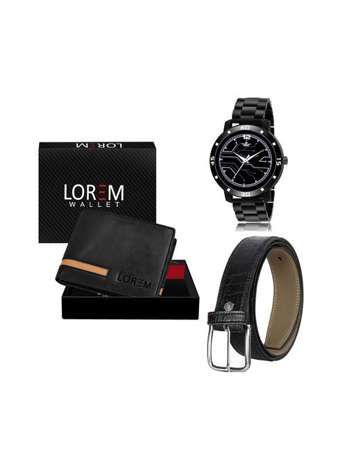 belt, wallet & watch gift combo - 19246032 - Very Small Image - 1