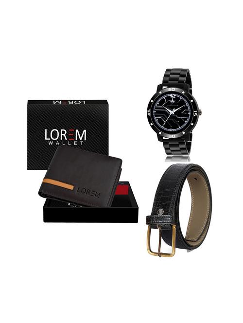 belt, wallet & watch gift combo - 19246037 - Very Small Image - 1