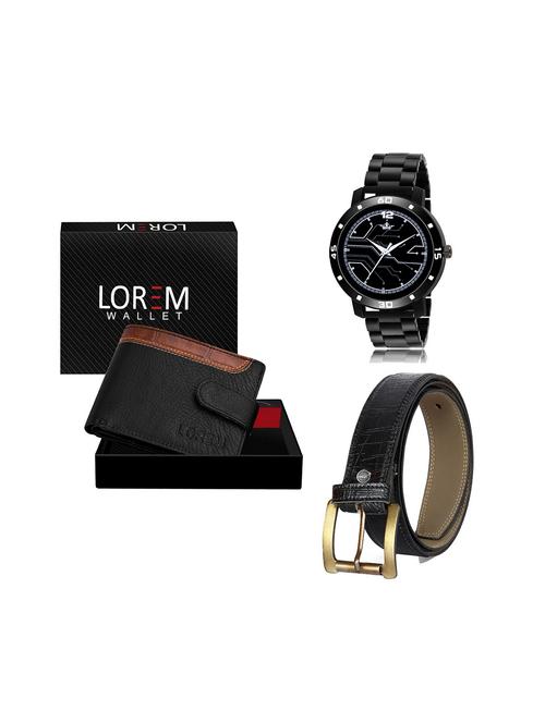 belt, wallet & watch gift combo - 19246047 - Very Small Image - 1