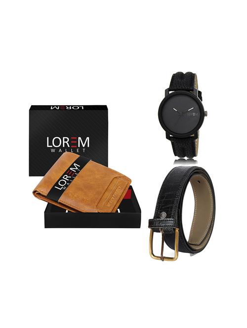 belt, wallet & watch gift combo - 19246085 - Very Small Image - 1