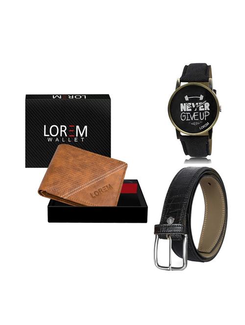 belt, wallet & watch gift combo - 19247868 - Very Small Image - 1