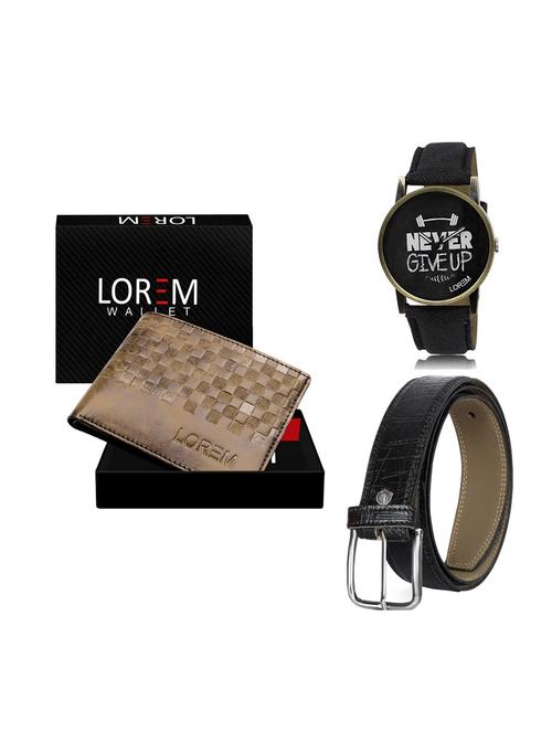 belt, wallet & watch gift combo - 19247886 - Very Small Image - 1