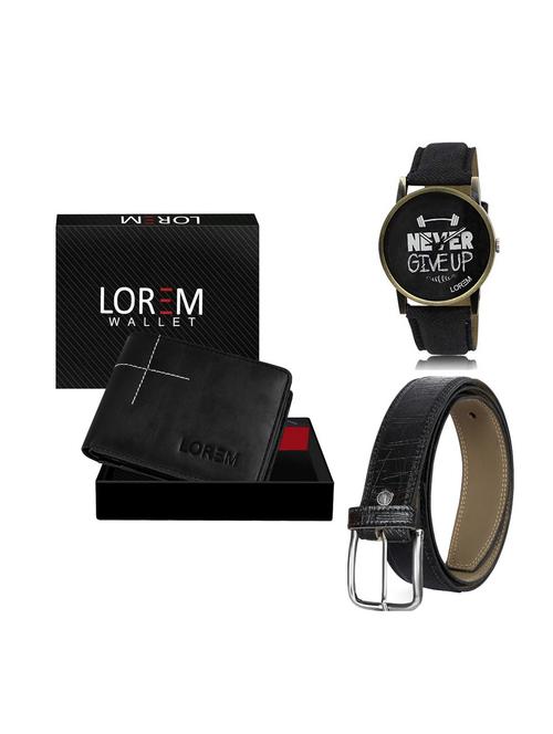 belt, wallet & watch gift combo - 19247910 - Very Small Image - 1