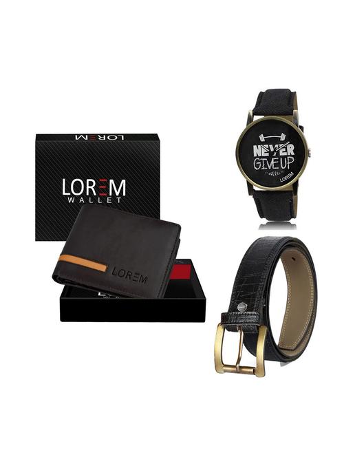 belt, wallet & watch gift combo - 19247925 - Very Small Image - 1