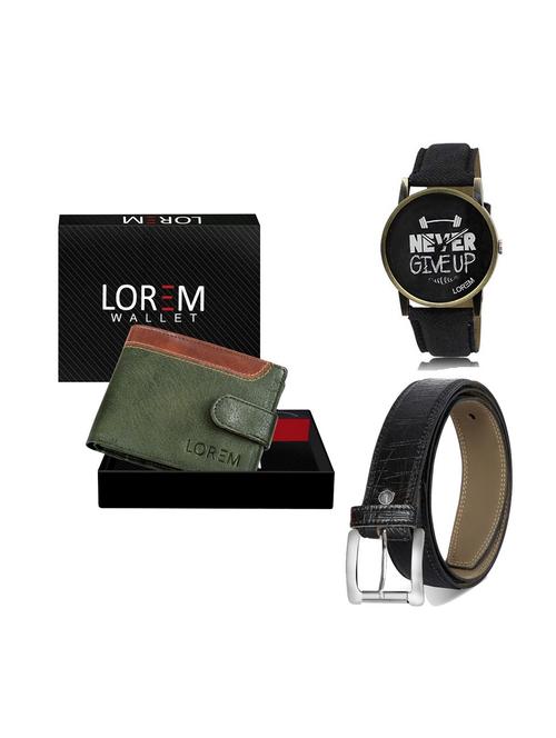 belt, wallet & watch gift combo - 19247944 - Very Small Image - 1