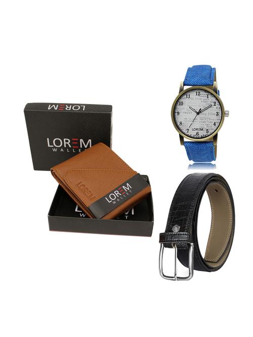 belt, wallet & watch gift combo - 19247952 - Very Small Image - 1