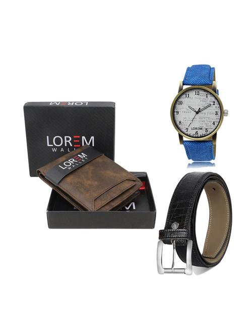 belt, wallet & watch gift combo - 19247968 - Very Small Image - 1
