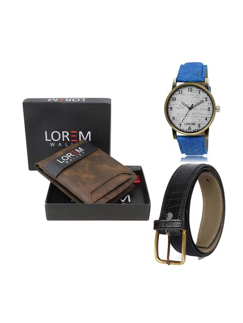 belt, wallet & watch gift combo - 19247969 - Very Small Image - 1